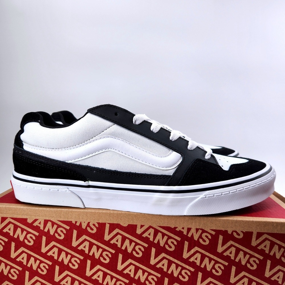 Vans‎ Caldrone Multi Sport Black White Mens Skate Shoes VN000CSPBA2 Size 11